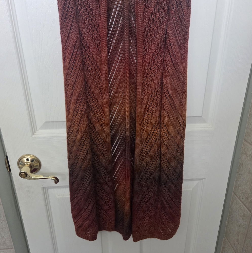 Back In The Saddle Knit Gradient Cardigan Sweater Vest Western Boho Rodeo S - Picture 8 of 10